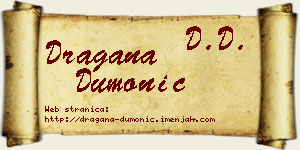 Dragana Dumonić vizit kartica